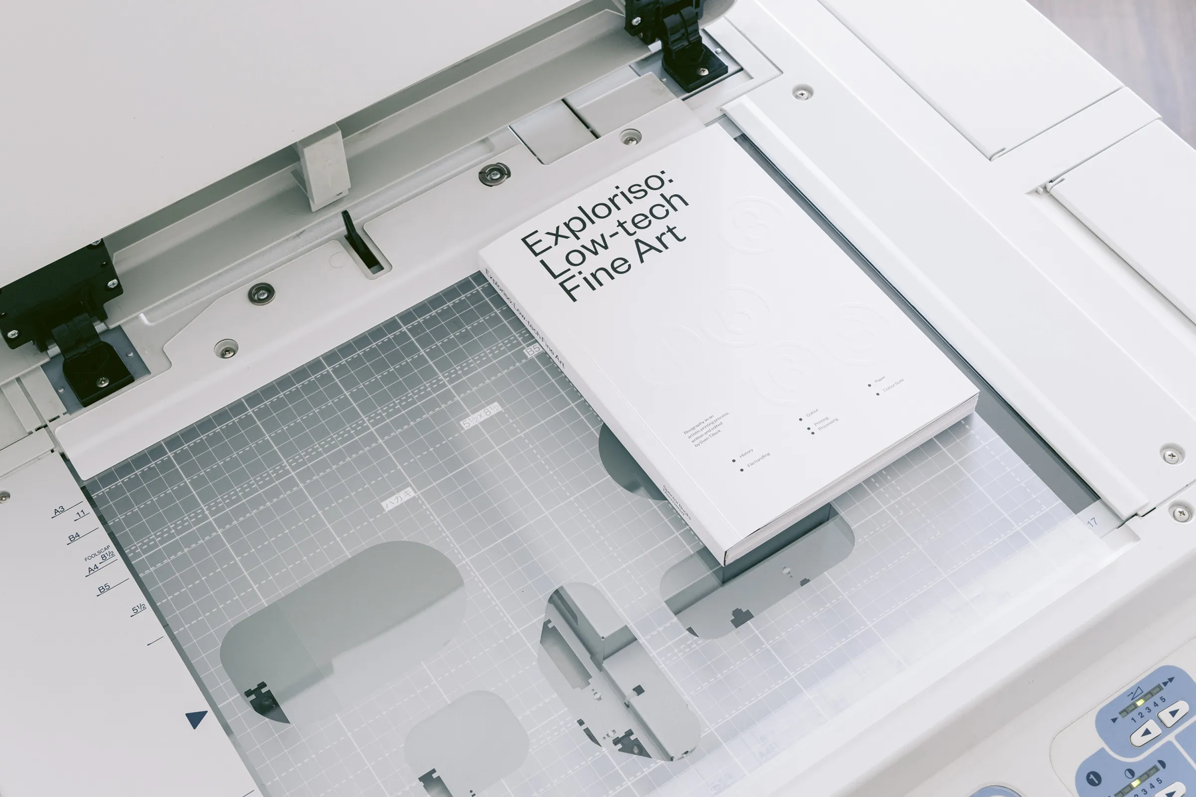 Exploriso: Low-tech fine Art; Compendium about RISO printing, written by Sven Tillack, 2017–2022